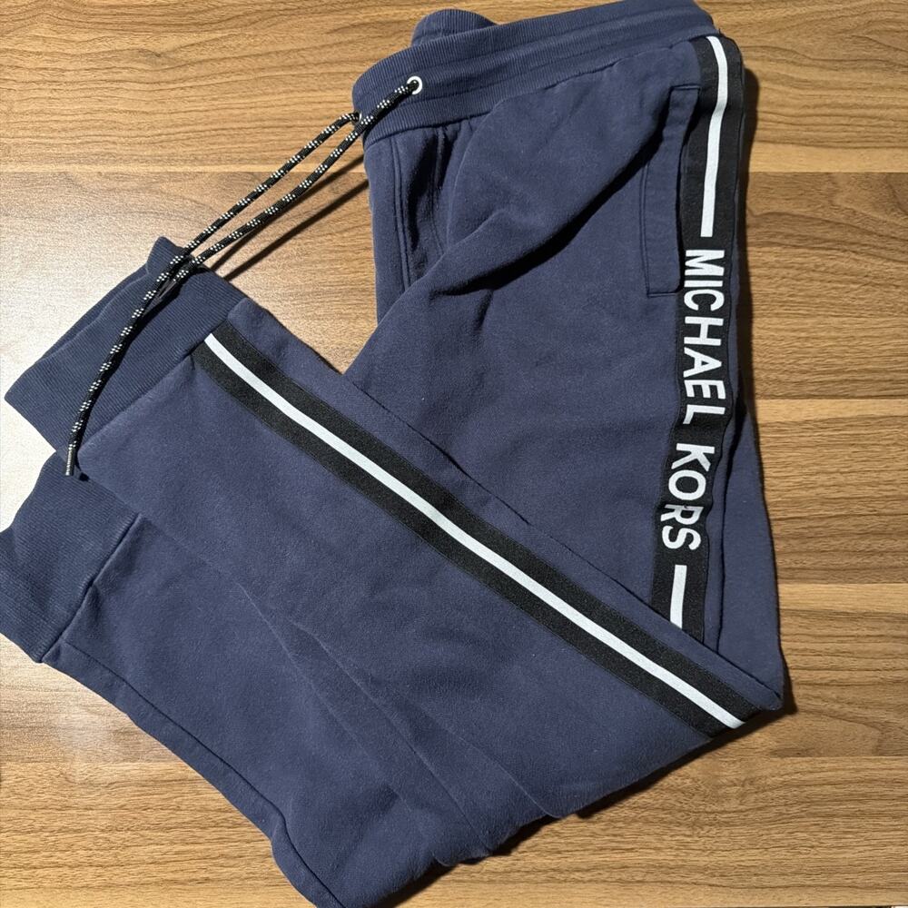 Michael Kors Signature Blue Sweat Pants Joggers Sweatpants Men's NWT